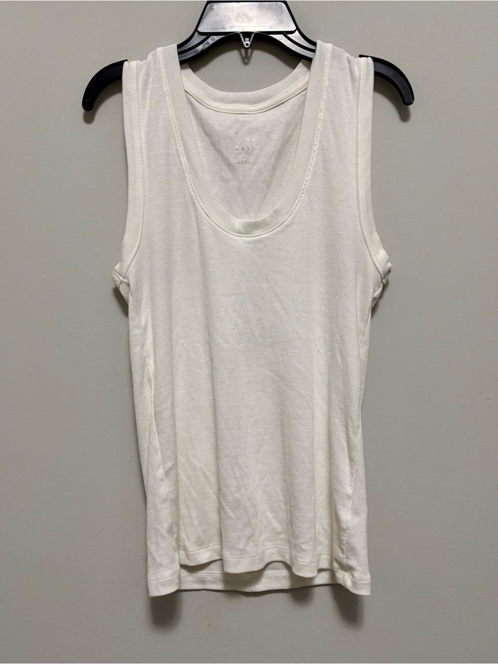 a new day Tank Top Cream White